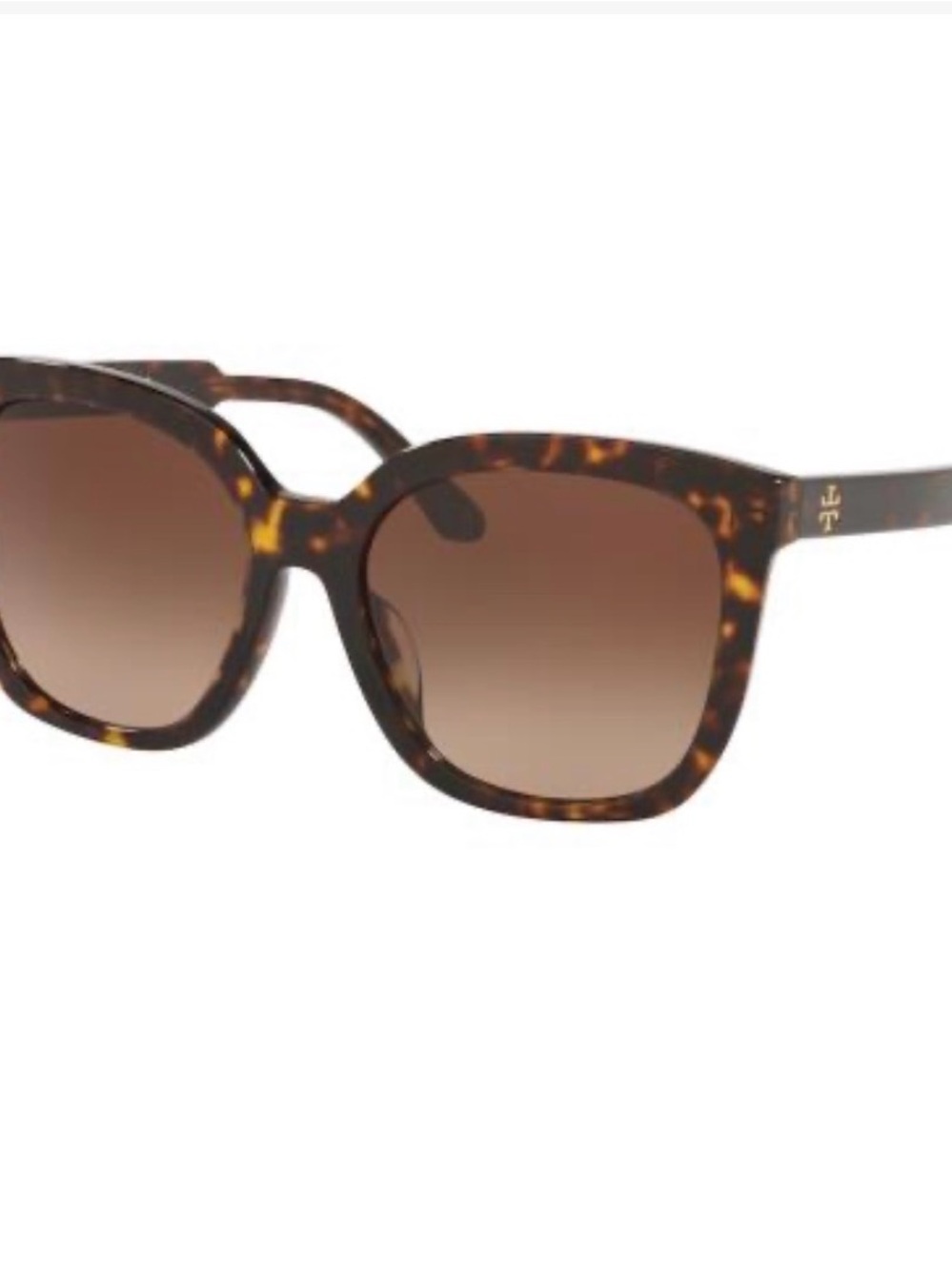 Tory Burch Dark Tortoiseshell Gradient Women's Sunglasses